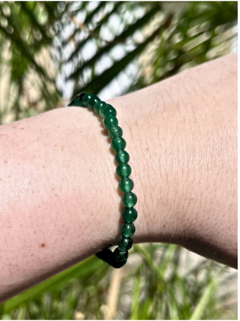 Stretch Bracelet Natural Green Zoisite 6mm Beads Symbolizing Vitality Prosperity